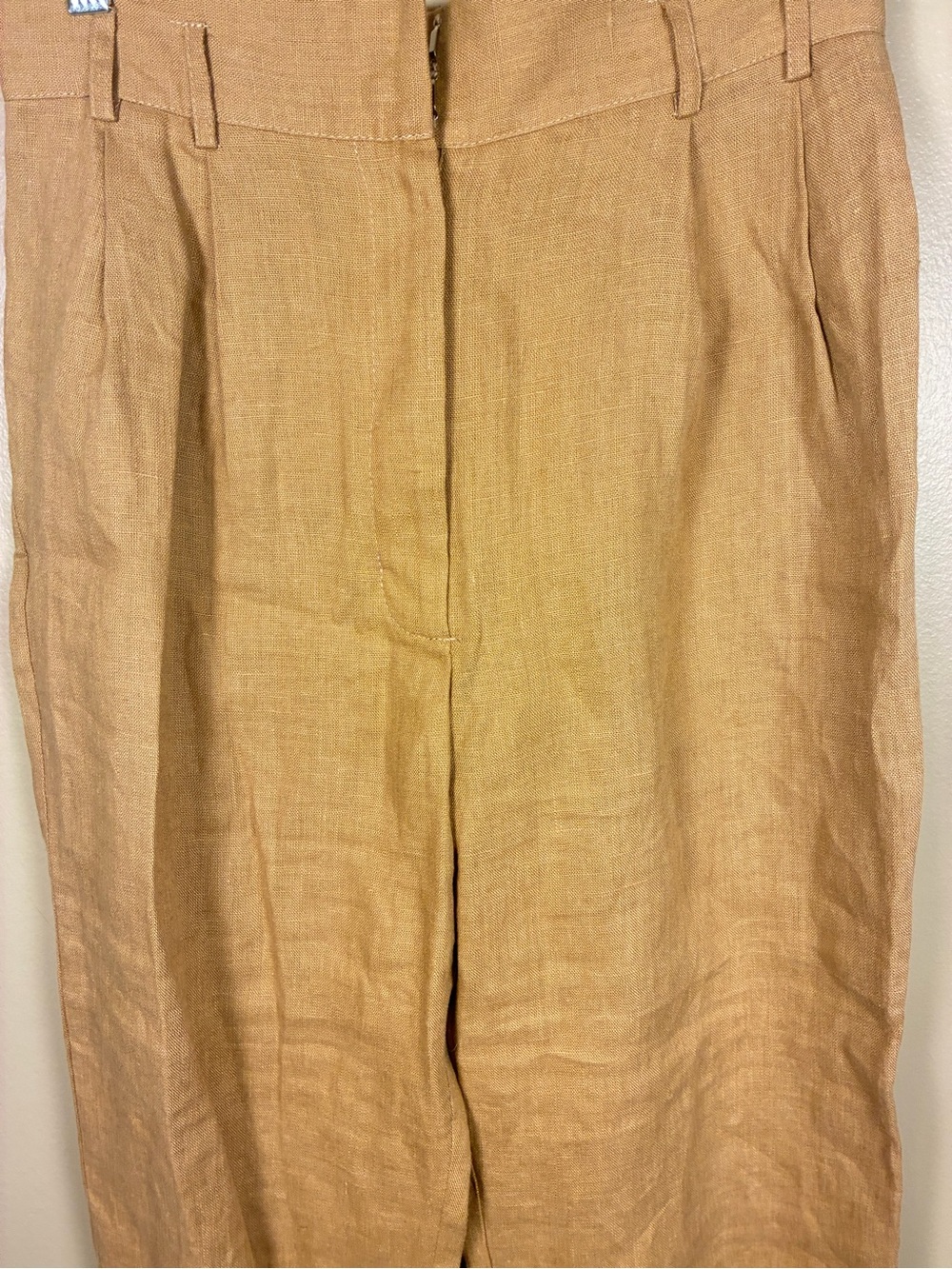 Linen Handmade Studio Lithuania Pleated High Waisted Pants - Picture 8 of 11
